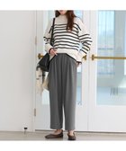 【その他のブランド/Other】の【洗濯機可能/ストレッチ/ウエストゴム】ウールライク2タックストレートパンツ グレー|ID: prp329100004673657 ipo3291000000033778389