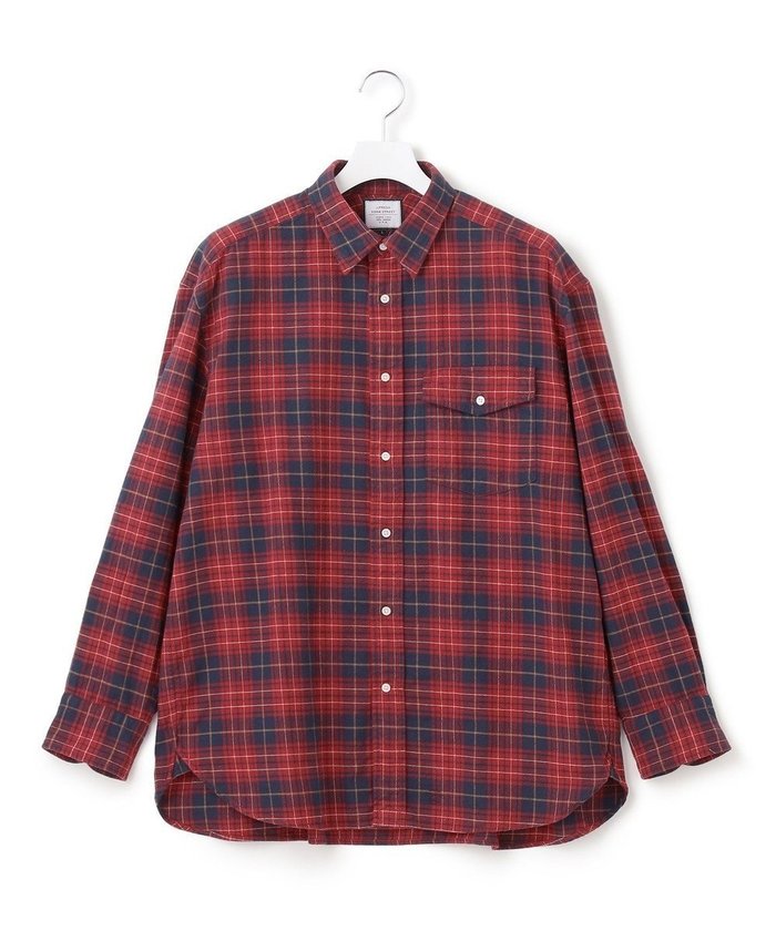 【ジェイプレスヨークストリート/J.PRESS YORK STREET】の【UNISEX】フランネル レギュラーカラーシャツ インテリア・キッズ・メンズ・レディースファッション・服の通販 founy(ファニー) https://founy.com/ ファッション Fashion レディースファッション Fashion for Women トップス・カットソー Cut & Sew Tops シャツ・ブラウス・オフィスカジュアル Elegant Blouses & Button-Ups インナー Innerwear ショルダー Shoulder, Shoulder Strap チェック Check, Plaid, Tartan ドロップ Drop Shoulder, Dropped Style 定番 Standard, Basic Item パッチ Patch, Appliqué フラップ Flap, Flap Pocket ボトム Bottoms, Lower Wear ポケット Pocket, Pocket Detail ユニセックス Unisex, Genderless レギュラー Regular, Standard Fit A/W・秋冬 Autumn/Winter |ID: prp329100004673664 ipo3291000000033778411