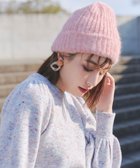 【ティアクラッセ/Tiaclasse】の【安田美沙子さん着用・ウール混】ニット帽 ピンク|ID: prp329100004673739 ipo3291000000034290803