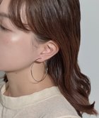 【フィービィー/phoebe】のツイストラインフープイヤリング シルバー シルバー|ID: prp329100004673762 ipo3291000000033778757