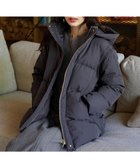 【ティアクラッセ/Tiaclasse】の【安田美沙子さん着用・4way】ストレッチタフタショートダウン チャコールグレー|ID: prp329100004673772 ipo3291000000034289510