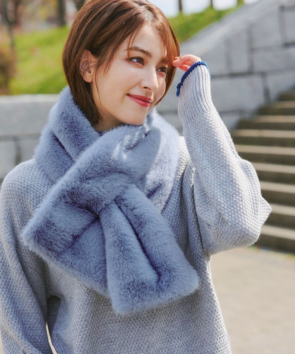 【ティアクラッセ/Tiaclasse】のフェイクファーティペット インテリア・キッズ・メンズ・レディースファッション・服の通販 founy(ファニー) ファッション Fashion レディースファッション Fashion for Women マフラー・スヌード / 冬小物の定番 Scarves & Mufflers シンプル Simple, Minimal ストール Stole, Wrap スヌード Snood, Infinity Scarf チュニック Tunic, Long Top フェイクファー Faux Fur, Imitation Fur マフラー Scarf, Muffler 再入荷 Restock / Back in Stock 冬 Winter / This Winter 新作・新入荷 New Arrivals / New In 秋 Autumn A/W・秋冬 Autumn/Winter ブルー|ID: prp329100004673783 ipo3291000000035713713