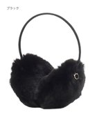 【ムーンバット/MOONBAT】の【FUDGE11月号掲載】PAUL JOE ACCESSOIRES ネコチャーム付フェイクファーイヤマフ(細アーム) ブラック|ID: prp329100004673793 ipo3291000000033778859