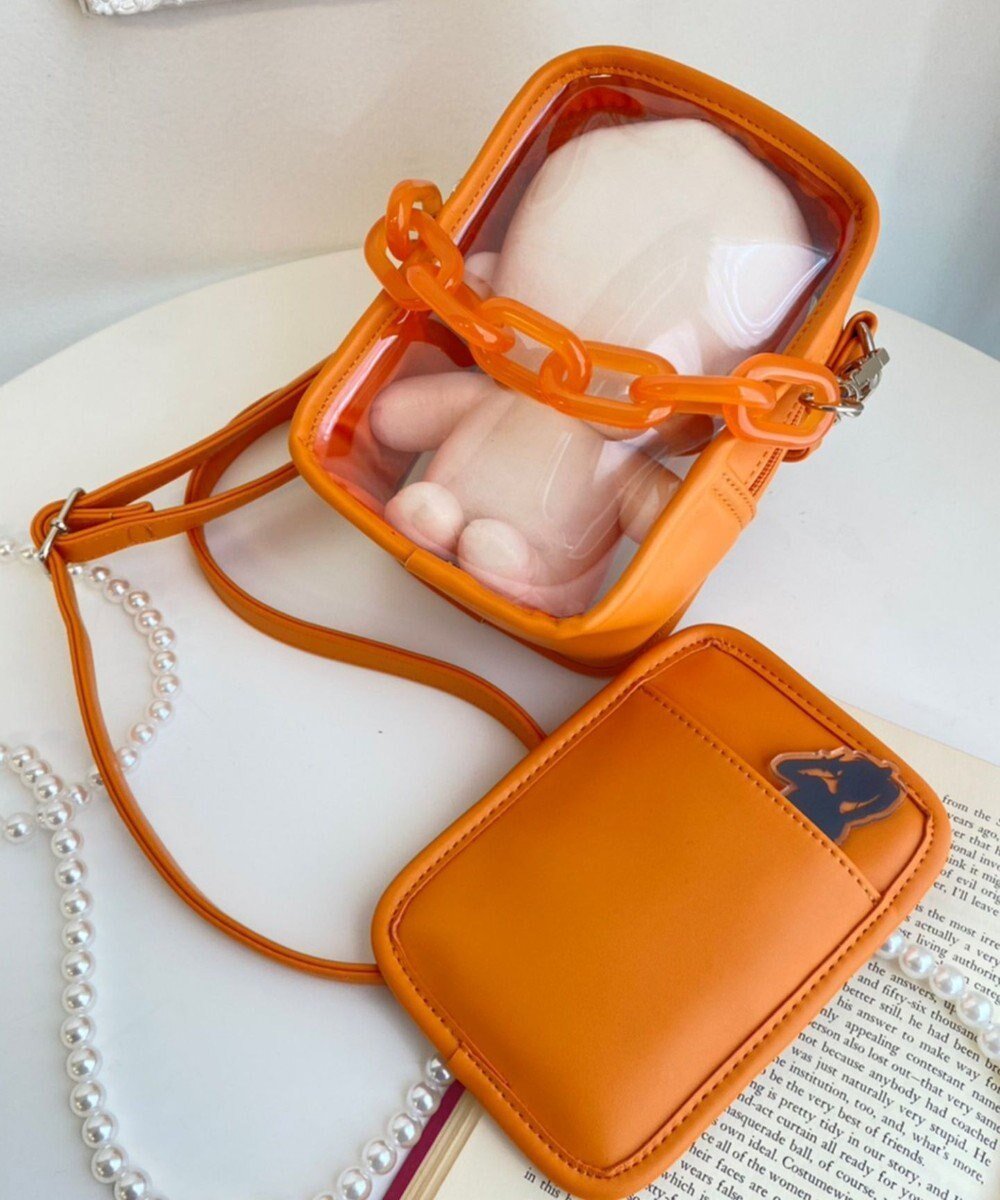 【ウィゴー/WEGO】の【痛バ&推し活グッズ】カラフルチェーンぬい痛ショルダー インテリア・キッズ・メンズ・レディースファッション・服の通販 founy(ファニー) ファッション Fashion レディースファッション Fashion for Women アクリル Acrylic Material カラフル Colorful Design ショルダー Shoulder, Shoulder Strap チェーン Chain, Chain Strap ポケット Pocket, Pocket Detail 別注 Limited Edition, Custom Order オレンジ|ID: prp329100004673945 ipo3291000000034292184