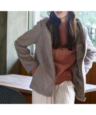 【ティアクラッセ/Tiaclasse】のモッサ風フード付きショートコート モカ|ID: prp329100004673948 ipo3291000000035619130