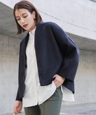 【ティアクラッセ/Tiaclasse】のモッサ風ダブルフェイスコート ネイビー|ID: prp329100004673950 ipo3291000000033779604