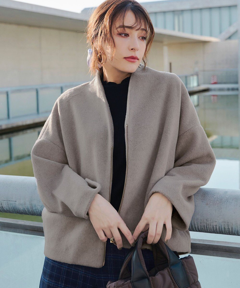 【ティアクラッセ/Tiaclasse】のモッサ風ダブルフェイスコート インテリア・キッズ・メンズ・レディースファッション・服の通販 founy(ファニー) 　ファッション　Fashion　レディースファッション　Fashion for Women　アウター　Coat / Outerwear Collection　コート・ロングコート・ピーコート　Long Coats, Peacoats & More　レディースジャケット・軽アウター　Jackets　アクセサリー　Fashion Accessories　シューズ　Shoes, Footwear　ショート　Short, Short Length　ジャケット　Jacket, Outerwear　ストレート　Straight, Straight Cut　ポケット　Pocket, Pocket Detail　羽織　Haori, Light Jacket　防寒　Cold Protection, Winter-Ready　冬　Winter / This Winter　A/W・秋冬　Autumn/Winter　再入荷　Restock / Back in Stock　新作・新入荷　New Arrivals / New In　モカ|ID: prp329100004673950 ipo3291000000036293511