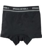 【ワコール/Wacoal / MEN】のレディース STUDIO SEVEN コラボ 【PANTS HOLIC】 ショーツ ボーイレングス ワンサイズ(S-LL) 立体成型 適度なフィット感 下着 GT8777 /ブロス ブラック|ID: prp329100004673964 ipo3291000000034290045