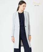 【ベイジ,/BEIGE,】のCINDY / ノーカラーロングジャケット Ice blue × White|ID: prp329100004673984 ipo3291000000034290145