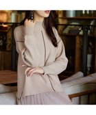 【ティアクラッセ/Tiaclasse】の【洗える】配色切り替えニットトップス ベージュ|ID: prp329100004673987 ipo3291000000033779735