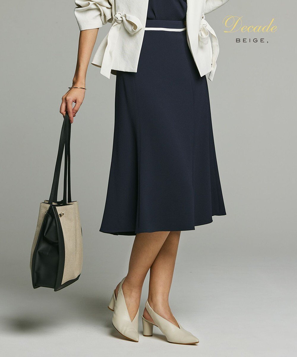 【ベイジ,/BEIGE,】のCINDY / フレアスカート インテリア・キッズ・メンズ・レディースファッション・服の通販 founy(ファニー) 　ファッション　Fashion　レディースファッション　Fashion for Women　スカート　Skirts　Aライン・フレアスカート　A-Line & Flared Skirts　ウォッシャブル　Machine Washable　オケージョン　Occasion Wear　サテン　Satin, Glossy Fabric　ショート　Short, Short Length　ジャケット　Jacket, Outerwear　ストレッチ　Stretch, Stretchy Fabric　スーツ　Suit, Formalwear　セットアップ　Set-Up, Coordinated Outfit　タオル　Towel, Bath Towel　タンブラー　Tumbler, Travel Mug　トリミング　Trimming, Decorative Edge　フィット　Fit, Slim Fit　フレア　Flare, Flared　A/W・秋冬　Autumn/Winter　S/S・春夏　SS, Spring/Summer, Warm Season　おすすめ　Recommended / Our Picks　夏　Summer　ビジネス 仕事 通勤　Business / Work / Commuting　Navy × White|ID: prp329100004673991 ipo3291000000033779757