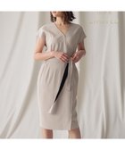 【ベイジ,/BEIGE,】の【WEB&一部店舗限定】CINDY / ラップドレス Sand × Black|ID: prp329100004673993 ipo3291000000033779764