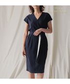【ベイジ,/BEIGE,】の【WEB&一部店舗限定】CINDY / ラップドレス Navy × White|ID: prp329100004673993 ipo3291000000033779768