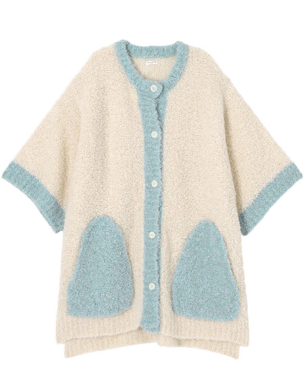 【ツモリチサト スリープ/tsumori chisato SLEEP】のツモリチサト カーディガン 6分袖 ルームウェア 横編みニット素材 あたたかい tsumori chisato SLEEP URW140 /ワコール インテリア・キッズ・メンズ・レディースファッション・服の通販 founy(ファニー) 　ファッション　Fashion　レディースファッション　Fashion for Women　トップス・カットソー　Cut & Sew Tops　ニット　Knit Tops & Sweaters　カーディガン・羽織り　Layered Style Cardigans　カーディガン　Cardigan, Knitwear　パジャマ　Pajamas, Sleepwear　ポケット　Pocket, Pocket Detail　アイボリー|ID: prp329100004674005 ipo3291000000033779823