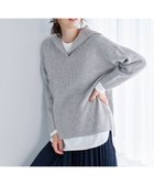 【エニー/ANY】の【洗濯機可能】ウールブレンドスキッパーネックニット グレー|ID: prp329100004674074 ipo3291000000034323559