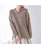 【エニー/ANY】の【洗濯機可能】ウールブレンドスキッパーネックニット モカ|ID: prp329100004674074 ipo3291000000034323562