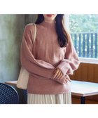 【ティアクラッセ/Tiaclasse】の【洗える】ピンタックボトルネックニットトップス ピンク|ID: prp329100004674085 ipo3291000000033780112