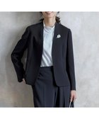 【ジェイ プレス/J.PRESS】の【WEB限定カラーあり・洗える】セラテリーダブルクロス ノーカラー ジャケット ブラック系|ID: prp329100004674094 ipo3291000000033780151