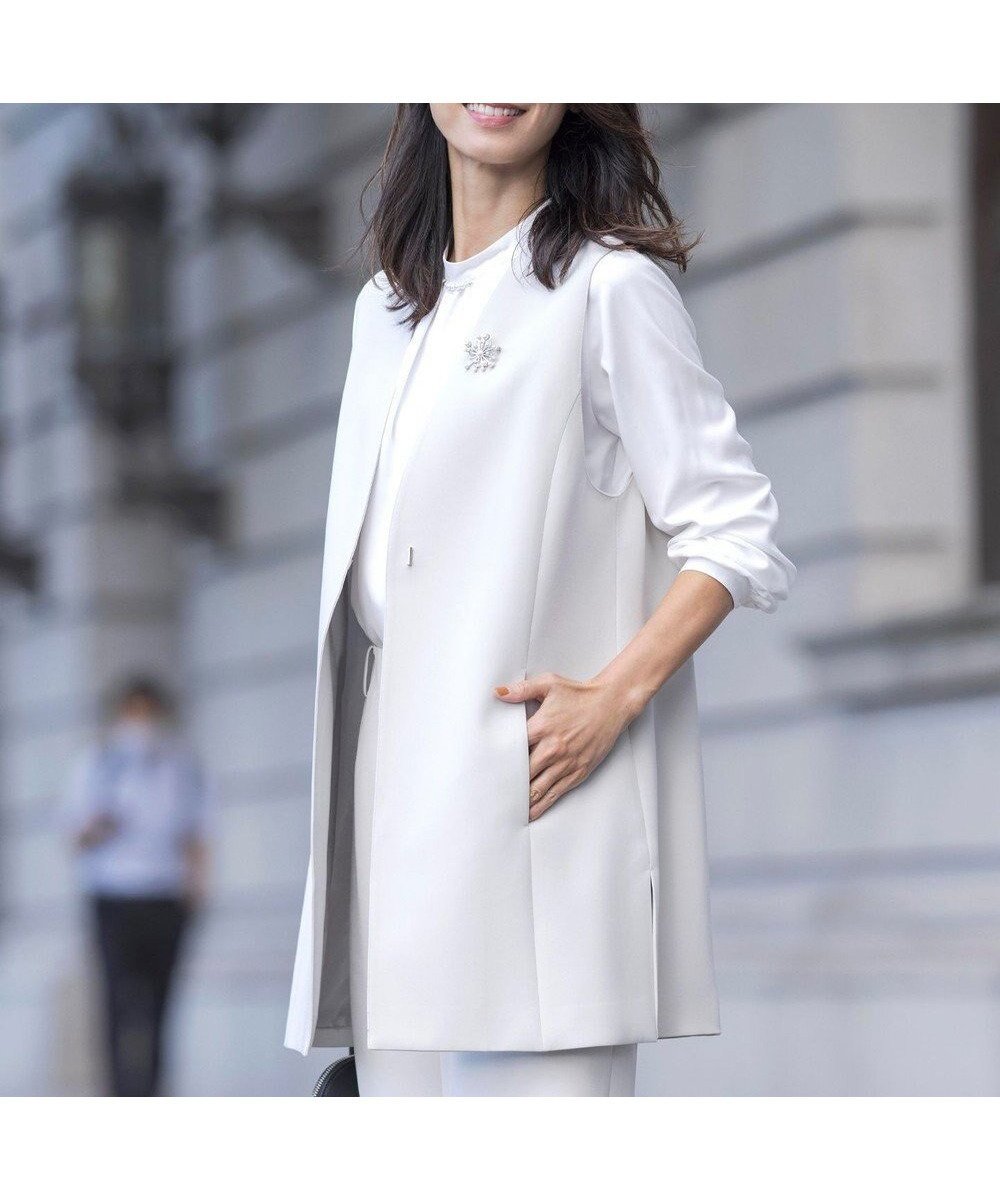 【ジェイ プレス/J.PRESS】の【WEB限定カラーあり・洗える】セラテリーダブルクロス ジレ 人気、トレンドファッション・服の通販 founy(ファニー) ファッション Fashion レディースファッション Fashion for Women アウター Coat / Outerwear Collection レディースジャケット・軽アウター Jackets インナー Innerwear 洗える Machine Washable ジャケット Jacket, Outerwear ストレッチ Stretch, Stretchy Fabric スリット Slit, Slit Detail トレンド Trend, Trending Now 定番 Standard, Basic Item ポケット Pocket, Pocket Detail ロング Long, Long-Length A/W・秋冬 Autumn/Winter おすすめ Recommended / Our Picks エレガント 上品 Elegant ビジネス 仕事 通勤 Business / Work / Commuting other-1|ID: prp329100004674098 ipo3291000000034292709