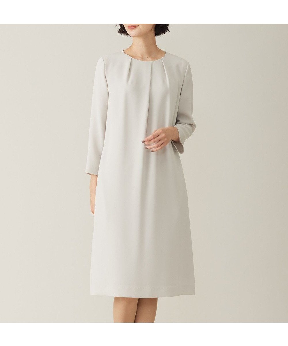 【ジェイ プレス/J.PRESS】の【WEB限定カラーあり・洗える】セラテリーダブルクロス ワンピース インテリア・キッズ・メンズ・レディースファッション・服の通販 founy(ファニー) ファッション Fashion レディースファッション Fashion for Women ワンピース Dresses アクセサリー Fashion Accessories 洗える Machine Washable ジャケット Jacket, Outerwear ストレッチ Stretch, Stretchy Fabric セットアップ Set-Up, Coordinated Outfit 定番 Standard, Basic Item フェミニン Feminine, Girly ポケット Pocket, Pocket Detail リボン Ribbon, Bow A/W・秋冬 Autumn/Winter エレガント 上品 Elegant ベージュ系|ID: prp329100004674102 ipo3291000000034230852