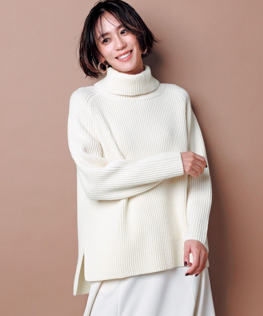 【アンフィーロ 自由区/UNFILO】のあぜ編みオフタートルニット インテリア・キッズ・メンズ・レディースファッション・服の通販 founy(ファニー) ファッション Fashion レディースファッション Fashion for Women トップス・カットソー Cut & Sew Tops ニット Knit Tops & Sweaters アクリル Acrylic Material ウォッシャブル Machine Washable 洗える Machine Washable スタイリッシュ Stylish, Fashionable スリット Slit, Slit Detail セーター Sweater, Knitwear タートルネック Turtleneck, High Neck リラックス Relax, Relaxed Fit A/W・秋冬 Autumn/Winter おすすめ Recommended / Our Picks オフ|ID: prp329100004674137 ipo3291000000034566170
