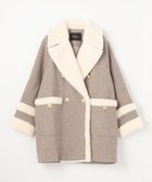 【グレース コンチネンタル/GRACE CONTINENTAL】のボアカラーPコート ベージュ|ID: prp329100004674177 ipo3291000000033780434