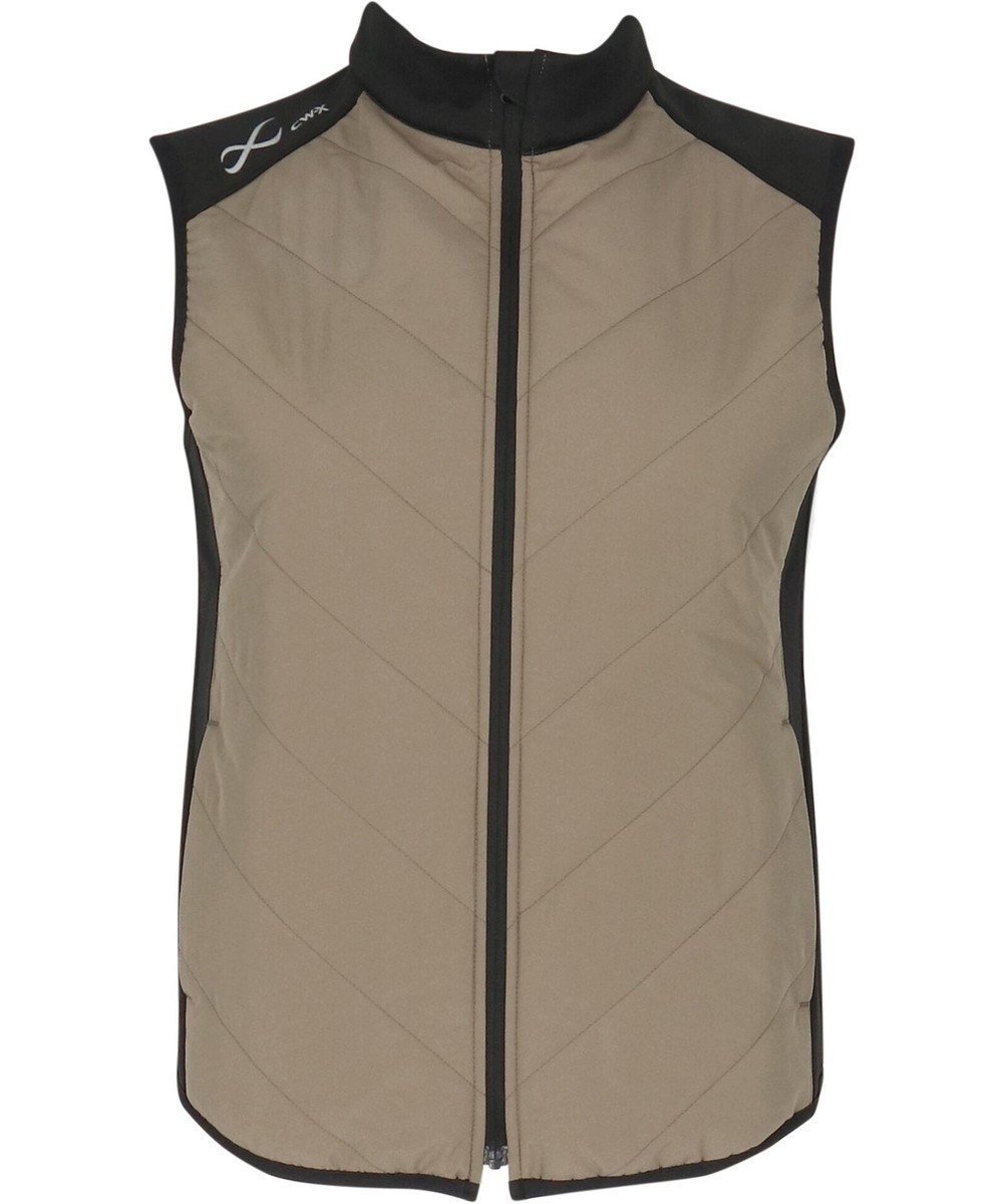 【シーダブリューエックス/CW-X】の【WOMEN】 CW-X レディース ベストジャケット 中綿(前身・後ろ上半身) 保温(本体) ノースリーブ ハイネック スポーツ DWY609 /ワコール インテリア・キッズ・メンズ・レディースファッション・服の通販 founy(ファニー) ファッション Fashion レディースファッション Fashion for Women アウター Coat / Outerwear Collection レディースジャケット・軽アウター Jackets スポーツウェア Functional & Stylish Sportswear スポーツ トップス Athletic Tops / Workout Tops / Training Shirts ジャケット Jacket, Outerwear スポーツ Sports, Activewear ノースリーブ Sleeveless, No-Sleeve ハイネック High Neck, Mock Neck ベスト Vest, Waistcoat ポケット Pocket, Pocket Detail カーキ|ID: prp329100004674189 ipo3291000000035912124