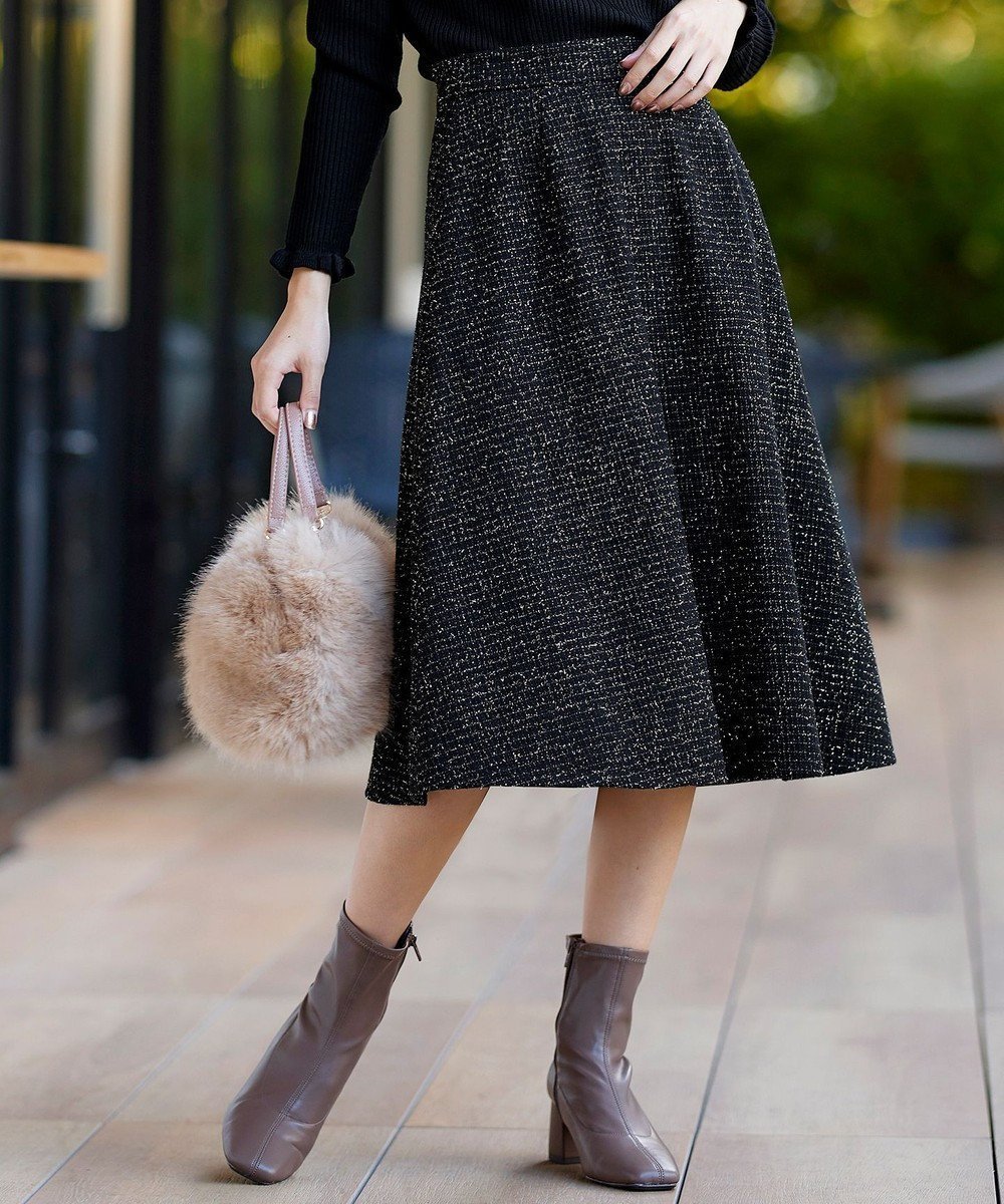 【ティアクラッセ/Tiaclasse】のラメツイードAラインフレアスカート インテリア・キッズ・メンズ・レディースファッション・服の通販 founy(ファニー) ファッション Fashion レディースファッション Fashion for Women スカート Skirts Aライン・フレアスカート A-Line & Flared Skirts アクセサリー Fashion Accessories カーディガン Cardigan, Knitwear シンプル Simple, Minimal チュニック Tunic, Long Top ツイード Twill, Twill Weave フェミニン Feminine, Girly フレア Flare, Flared ポケット Pocket, Pocket Detail エレガント 上品 Elegant 再入荷 Restock / Back in Stock 新作・新入荷 New Arrivals / New In A/W・秋冬 Autumn/Winter ブラック|ID: prp329100004674199 ipo3291000000036255794