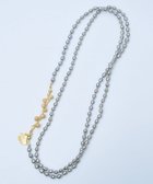 【モンシロ/monshiro】の【バロックパール/2WAY】イチョウロング ネックレス ゴールド×グレー|ID: prp329100004674211 ipo3291000000034291017