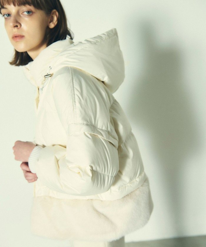 【グレース コンチネンタル/GRACE CONTINENTAL】のヘムファーショートダウンジャケット インテリア・キッズ・メンズ・レディースファッション・服の通販 founy(ファニー) https://founy.com/ ファッション Fashion レディースファッション Fashion for Women アウター Coat / Outerwear Collection コート・ロングコート・ピーコート Long Coats, Peacoats & More レディースジャケット・軽アウター Jackets ジャケット Jacket, Outerwear タフタ Taffeta, Structured Fabric ダウン Down, Puffer フェザー Feather, Feather Detail フェミニン Feminine, Girly A/W・秋冬 Autumn/Winter |ID: prp329100004674223 ipo3291000000033780622
