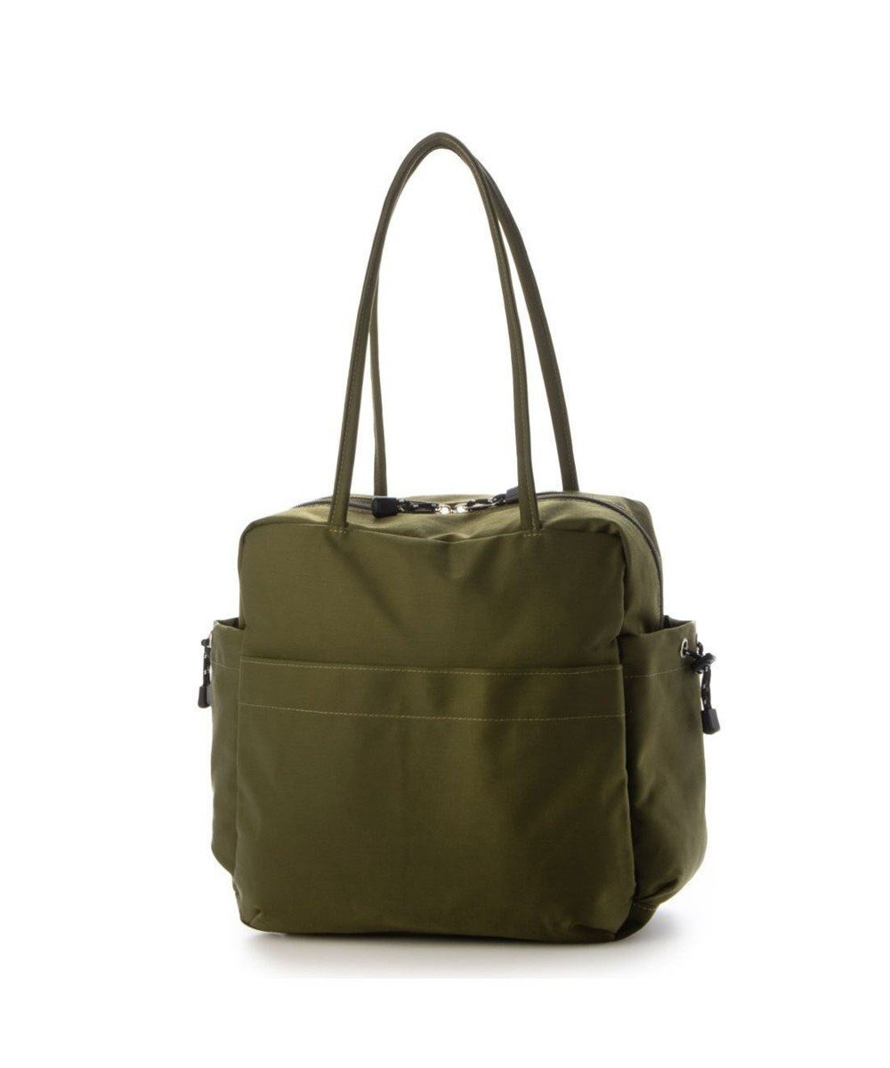 【アンビリオン/UNBILLION】のカシュカシュ cachecache / ナイロンボストントートバッグ インテリア・キッズ・メンズ・レディースファッション・服の通販 founy(ファニー) 　ファッション　Fashion　レディースファッション　Fashion for Women　バッグ　Bags　カラフル　Colorful Design　シンプル　Simple, Minimal　スクエア　Square, Square Shape　財布　Wallet, Purse　ハンド　Hand, Handmade　ポケット　Pocket, Pocket Detail　ミックス　Mix, Mixed Style　モチーフ　Motif, Design Theme　再入荷　Restock / Back in Stock　カーキ|ID: prp329100004674230 ipo3291000000034293597