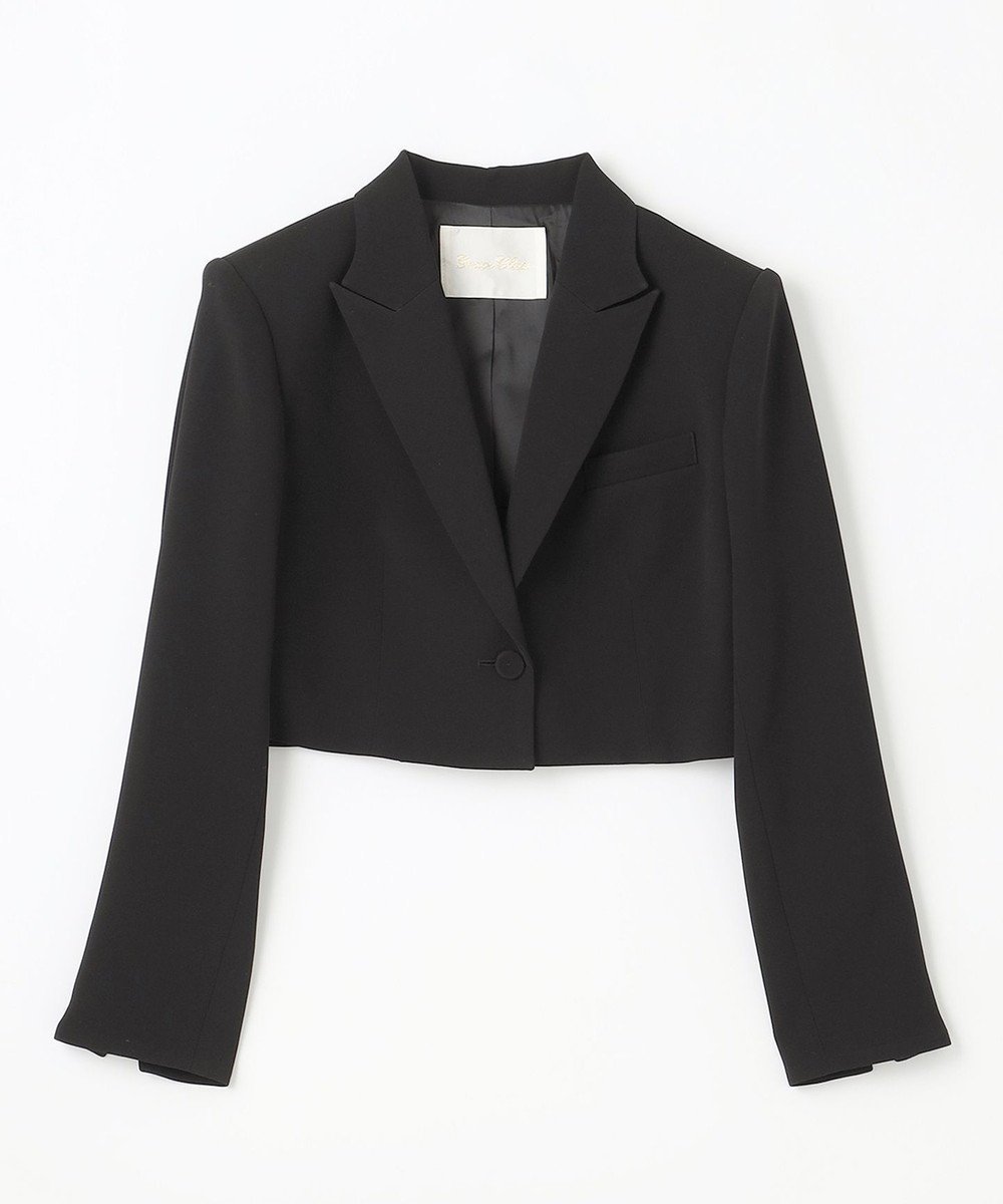 【グレース コンチネンタル/GRACE CONTINENTAL】のトリアセショート丈ジャケット インテリア・キッズ・メンズ・レディースファッション・服の通販 founy(ファニー)  ファッション Fashion レディースファッション Fashion for Women アウター Coat / Outerwear Collection レディースジャケット・軽アウター Jackets テーラードジャケット / 通勤・きれいめスタイル Tailored Jackets & Blazers インナー Innerwear クラシック Classic, Timeless Style ショート Short, Short Length シンプル Simple, Minimal ジャケット Jacket, Outerwear テーラード Tailored, Tailored Fit トレンド Trend, Trending Now ドレス Dress, One-Piece 夏 Summer 定番 Standard, Basic Item S/S・春夏 SS, Spring/Summer, Warm Season A/W・秋冬 Autumn/Winter ブラック|ID: prp329100004674249 ipo3291000000034293690