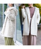 【ティアクラッセ/Tiaclasse】の【2WAY】エコファーキルティングリバーシブルコート ベージュ|ID: prp329100004674294 ipo3291000000033780921