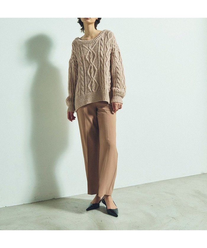 【グレース コンチネンタル/GRACE CONTINENTAL】のスパングルケーブルニット インテリア・キッズ・メンズ・レディースファッション・服の通販 founy(ファニー) https://founy.com/ ファッション Fashion レディースファッション Fashion for Women トップス・カットソー Cut & Sew Tops ニット Knit Tops & Sweaters おすすめ Recommended / Our Picks シンプル Simple, Minimal スパンコール Sequins, Sequin Embellishment セーター Sweater, Knitwear ルーズ Loose, Oversized A/W・秋冬 Autumn/Winter |ID: prp329100004674299 ipo3291000000033780939
