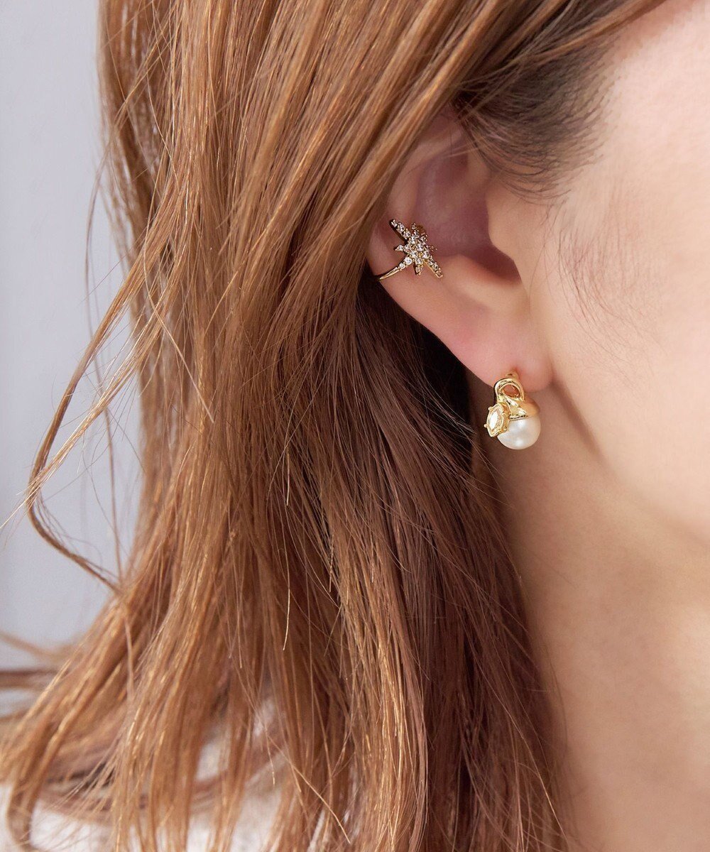 【フィービィー/phoebe】の【限定セット】【金属アレルギー対応】ロマンティックスノーイヤリング イヤーカフ インテリア・キッズ・メンズ・レディースファッション・服の通販 founy(ファニー) 　ファッション　Fashion　レディースファッション　Fashion for Women　ジュエリー　Jewelry　ファッションリング　Fashion Rings　イヤリング・フープ・ドロップタイプ　Hoop, Drop & Clip Earrings　アクセサリー　Fashion Accessories　イヤリング　Earrings　イヤーカフ　Ear Cuffs　ジュエリー　Jewelry, Accessories　パール　Pearl, Pearl Accent　ビジュー　Bijou, Jewel-like Accent　ロマンティック　Romantic, Feminine Style　冬　Winter / This Winter　エレガント 上品　Elegant　ゴールド|ID: prp329100004674308 ipo3291000000033780965