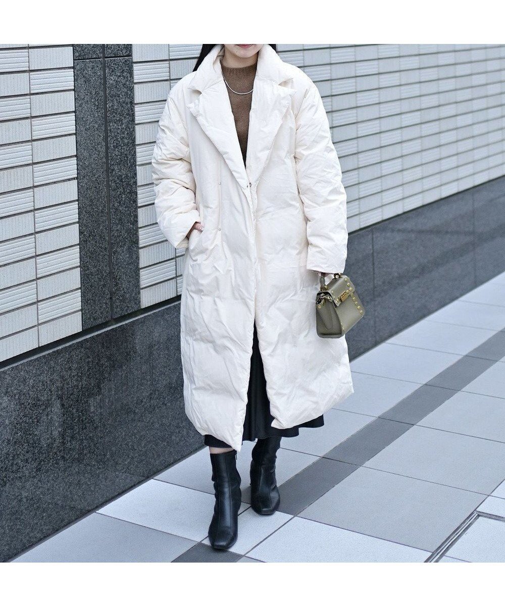 【ケーダブルディー/KWD】の閲覧人気NO.1【日本製/高品質ダウン】DOWN COAT グリーンダウン ロングダウンコート インテリア・キッズ・メンズ・レディースファッション・服の通販 founy(ファニー) 　ファッション　Fashion　レディースファッション　Fashion for Women　アウター　Coat / Outerwear Collection　コート・ロングコート・ピーコート　Long Coats, Peacoats & More　レディースジャケット・軽アウター　Jackets　ダウンジャケット・軽量ダウン　Warm & Lightweight Down Jackets　シンプル　Simple, Minimal　ジャケット　Jacket, Outerwear　スリット　Slit, Slit Detail　ダウン　Down, Puffer　人気　Popular, Best Seller　フェザー　Feather, Feather Detail　フォーマル　Formal, Dressy　ベスト　Vest, Waistcoat　ロング　Long, Long-Length　A/W・秋冬　Autumn/Winter　おすすめ　Recommended / Our Picks　日本製　Made In Japan　アイボリー|ID: prp329100004674362 ipo3291000000033781173
