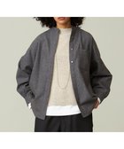 【ジェイプレスヨークストリート/J.PRESS YORK STREET】の【WOMEN】バンドカラーブラウス グレー系|ID: prp329100004674389 ipo3291000000033781276