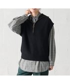 【エニー/ANY】の【洗濯機可】ハーフジップニットベスト ブラック|ID: prp329100004674392 ipo3291000000034377746