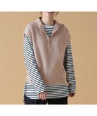 【エニー/ANY】の【洗濯機可】ハーフジップニットベスト サンドベージュ|ID: prp329100004674392 ipo3291000000034377747