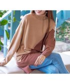 【ティアクラッセ/Tiaclasse】の【洗える】配色ドルマンニットチュニック ピンク|ID: prp329100004674398 ipo3291000000033781308