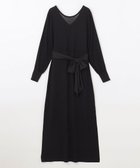 【グレース コンチネンタル/GRACE CONTINENTAL】のニットブラックドレス 人気、トレンドファッション・服の通販 founy(ファニー) ファッション Fashion レディースファッション Fashion for Women ワンピース Dresses フォーマル・パーティードレス・結婚式用ドレス Elegant & Casual Dresses ニットワンピース Knit Dresses エレガント 上品 Elegant シフォン Chiffon, Lightweight Fabric シューズ Shoes, Footwear スリット Slit, Slit Detail ブラウジング Blouson Silhouette, Cinched Waist リボン Ribbon, Bow A/W・秋冬 Autumn/Winter thumbnail ブラック|ID: prp329100004674405 ipo3291000000034293121