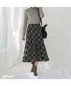 【エニー/ANY】の【ウエストゴム/洗濯機可能】フレアマチスカート ブラックベースチェック|ID: prp329100004674409 ipo3291000000034179483