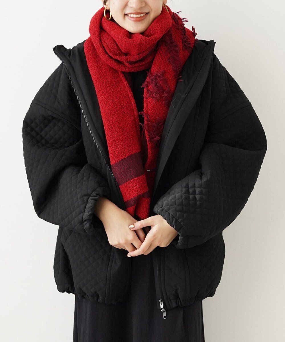【ポルス/POLS】の【ジャガード織・ウールアルパカ混】ウールカットジャガード ストール インテリア・キッズ・メンズ・レディースファッション・服の通販 founy(ファニー) 　ファッション　Fashion　レディースファッション　Fashion for Women　カットジャガード　Cut Jacquard　ショール　Shawl, Wrap　ストール　Stole, Wrap　人気　Popular, Best Seller　バランス　Balance, Style Balance　ファブリック　Fabric, Textile　フリンジ　Fringe, Tassel　ブランケット　Blanket, Throw Blanket　ベビー　Baby, Babywear　ポンチョ　Poncho, Cape Style　マフラー　Scarf, Muffler　冬　Winter / This Winter　A/W・秋冬　Autumn/Winter　おすすめ　Recommended / Our Picks　レッド|ID: prp329100004674433 ipo3291000000033781440