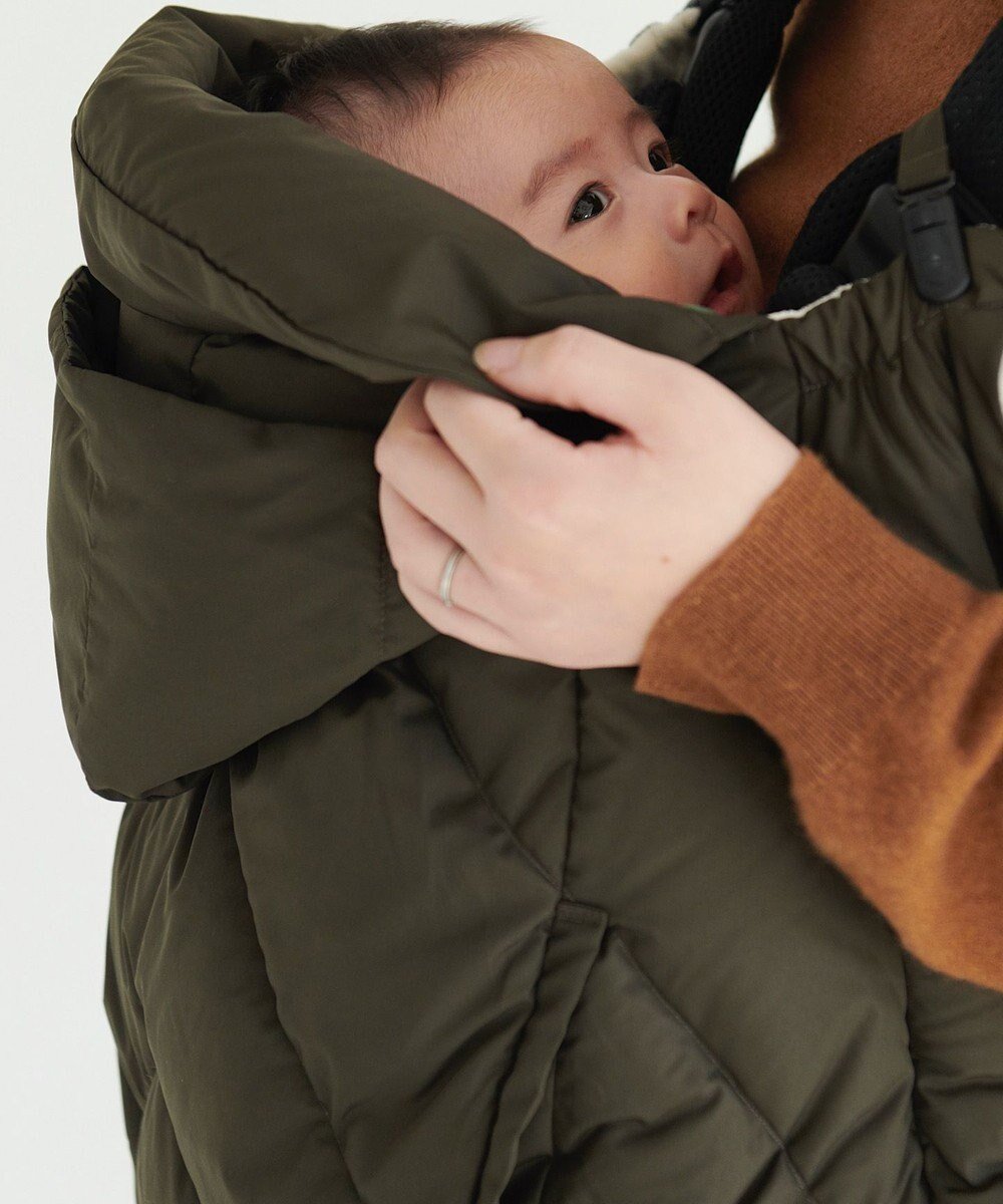 【ケーダブルディー/KWD】の【簡易ギフト包装・日本製】BABY DOWN CAPE グリーンダウン ベビーダウンケープ インテリア・キッズ・メンズ・レディースファッション・服の通販 founy(ファニー) 　ファッション　Fashion　レディースファッション　Fashion for Women　アウトドア　Outdoor Clothing　巾着　Drawstring Bag, Kinchaku　ダウン　Down, Puffer　パーカー　Hoodie, Parka　フェザー　Feather, Feather Detail　ベスト　Vest, Waistcoat　ベビー　Baby, Babywear　ポケット　Pocket, Pocket Detail　おすすめ　Recommended / Our Picks　日本製　Made In Japan　ギフト プレゼント　Gift / Present　カーキ|ID: prp329100004674439 ipo3291000000033781465