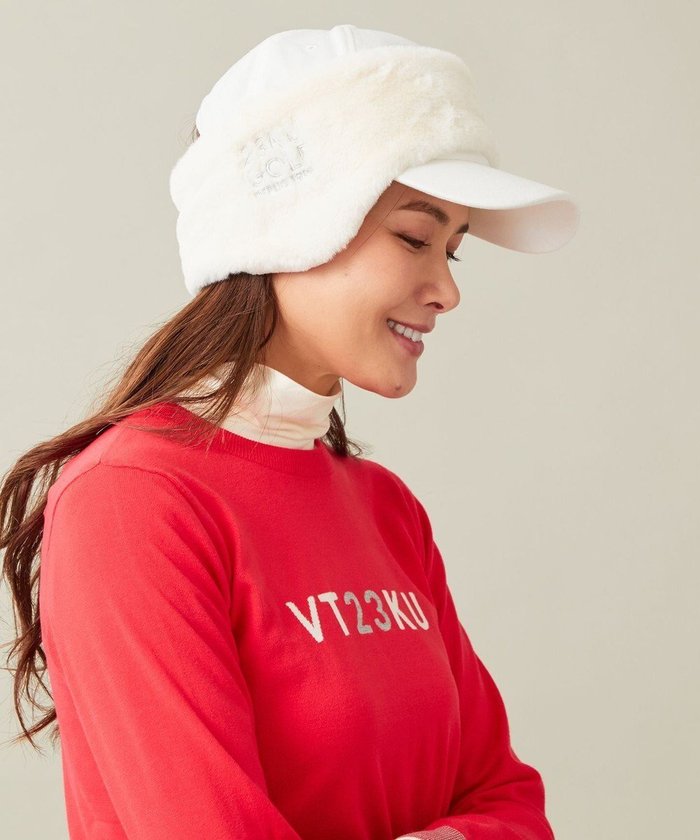 【23区 ゴルフ/NIJYUSANKU GOLF】の【WOMEN】イヤーウォーム キャップ インテリア・キッズ・メンズ・レディースファッション・服の通販 founy(ファニー) https://founy.com/ ファッション Fashion レディースファッション Fashion for Women キャップ&ハット Hats & Caps キャップ Cap, Baseball Cap シンプル Simple, Minimal フェイクファー Faux Fur, Imitation Fur フロント Front, Front Design ベーシック Basic, Essential マフラー Scarf, Muffler 帽子 Hat, Headwear 防寒 Cold Protection, Winter-Ready |ID: prp329100004674445 ipo3291000000034293306