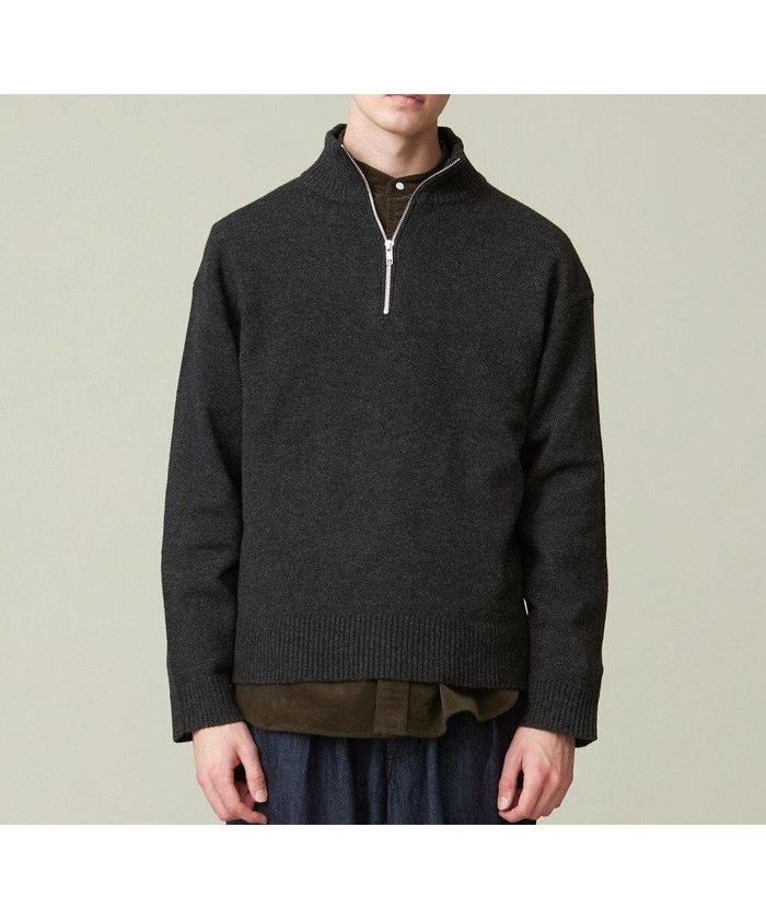 【ジェイプレスヨークストリート/J.PRESS YORK STREET】の【UNISEX】NEW ENGLAND ハーフジップニット インテリア・キッズ・メンズ・レディースファッション・服の通販 founy(ファニー) https://founy.com/ ファッション Fashion レディースファッション Fashion for Women トップス・カットソー Cut & Sew Tops ニット Knit Tops & Sweaters インナー Innerwear シンプル Simple, Minimal セーター Sweater, Knitwear なめらか Smooth, Silky Texture ハーフ Half, Half-Length ブルゾン Blouson, Bomber Jacket ボトム Bottoms, Lower Wear ユニセックス Unisex, Genderless A/W・秋冬 Autumn/Winter おすすめ Recommended / Our Picks |ID: prp329100004674446 ipo3291000000033781493