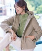 【ティアクラッセ/Tiaclasse】のウールライクフーデットショートコート グレージュ|ID: prp329100004674450 ipo3291000000035771114