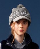 【23区 ゴルフ/NIJYUSANKU GOLF】の【WOMEN】つば付き ニット帽 ライトグレー系|ID: prp329100004674451 ipo3291000000033781516