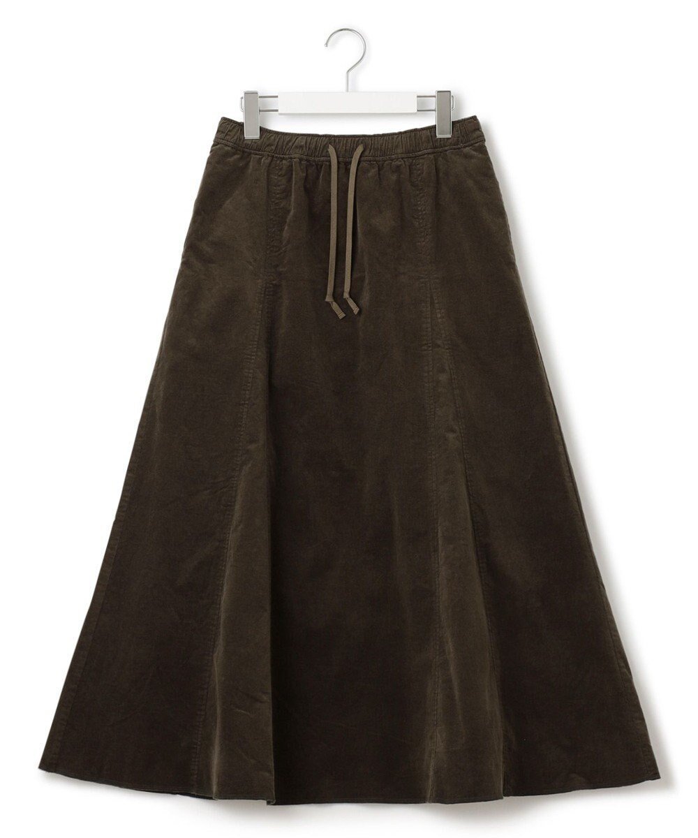 【ジェイプレスヨークストリート/J.PRESS YORK STREET】の【WOMEN】コーデュロイ スカート インテリア・キッズ・メンズ・レディースファッション・服の通販 founy(ファニー) 　ファッション　Fashion　レディースファッション　Fashion for Women　スカート　Skirts　ウォッシュ　Washed Finish　コーデュロイ　Corduroy, Cord Fabric　バランス　Balance, Style Balance　フレア　Flare, Flared　A/W・秋冬　Autumn/Winter　カーキ系|ID: prp329100004674457 ipo3291000000033781541