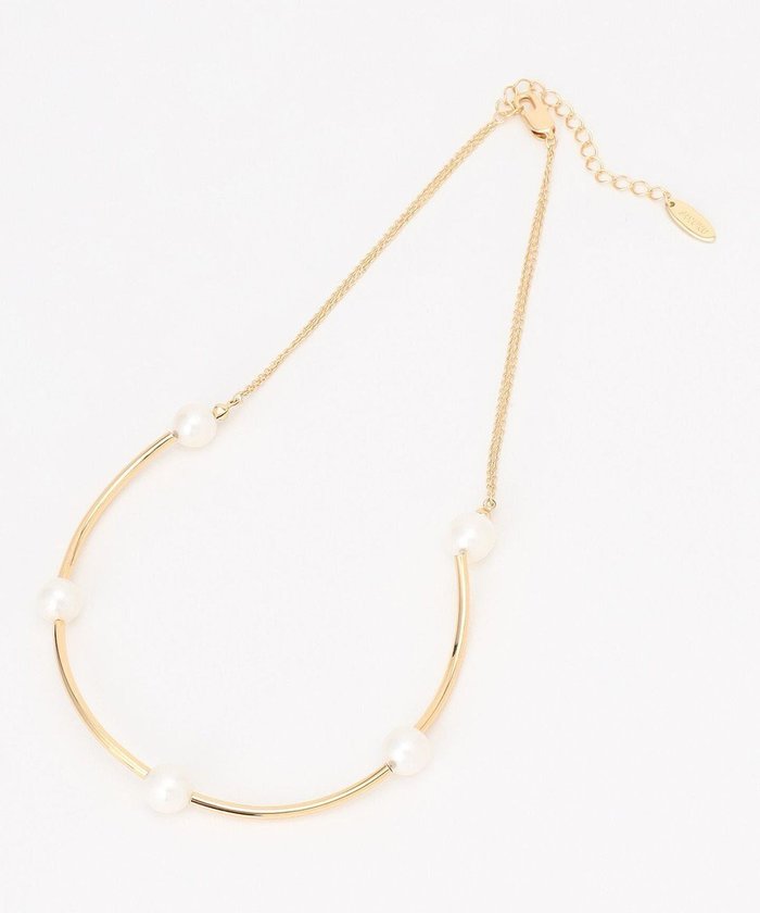 【自由区/JIYU-KU】のカーブバー淡水パール ネックレス インテリア・キッズ・メンズ・レディースファッション・服の通販 founy(ファニー) https://founy.com/ ファッション Fashion レディースファッション Fashion for Women ジュエリー Jewelry ネックレス Necklaces & Pendants アクセサリー Fashion Accessories トレンド Trend, Trending Now ネックレス Necklace, Pendant Necklace パール Pearl, Pearl Accent メタル Metal, Metal Parts 冬 Winter / This Winter |ID: prp329100004674463 ipo3291000000034293500